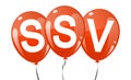 colored balloons with text SSV