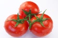 Three red ripe tomatoes Royalty Free Stock Photo