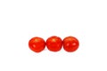 Three red tomatos Royalty Free Stock Photo