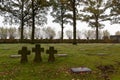 German graveyard Langemark Cemetery, WWI, Flanders Fields, Langemark, Belgium