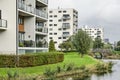 Three residential buildings