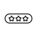 Three Reviewsicon image. Royalty Free Stock Photo