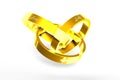 Three rings 3D. Royalty Free Stock Photo