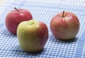 Three ripe apples Royalty Free Stock Photo
