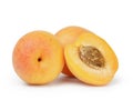 Three ripe apricots Royalty Free Stock Photo