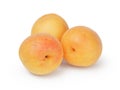 Three ripe apricots Royalty Free Stock Photo