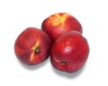 Three ripe nectarine