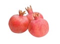 Three ripe pomegranates Royalty Free Stock Photo