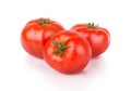 Three ripe red tomatoes Royalty Free Stock Photo
