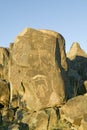 Three Rivers Petroglyph National Site, a (BLM) Bureau of Land Management Site, features more than 21,000 Native American Indian pe Royalty Free Stock Photo