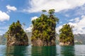 Three rocks in Cheow Lan lake