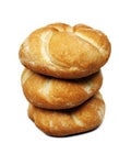 Three rolls bread Royalty Free Stock Photo
