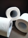 Three rolls of tissue