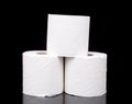 Three Rolls of Toilet Paper Royalty Free Stock Photo