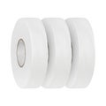 Three rolls of white tape are stacked on a white background Royalty Free Stock Photo