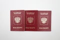 Three Russian passports