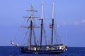 Three sail schooner Royalty Free Stock Photo