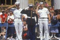 Three Sailors Saluting Royalty Free Stock Photo