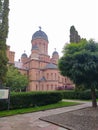 Three Saints Orthodox church in National University in Chernivtsi, Ukraine Royalty Free Stock Photo
