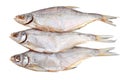 Three salt dried fish Royalty Free Stock Photo