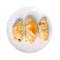 Three sausage rolls