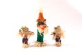 Three Scarecrows Royalty Free Stock Photo