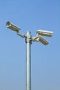 Three security cameras Royalty Free Stock Photo