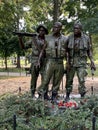 The Three Servicemen statue at the Vietnam Memorial Royalty Free Stock Photo