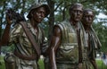Three Servicemen Vietnam memorial statue, Washington DC Royalty Free Stock Photo