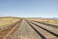 Three Sets of Curving Railroad Tracks