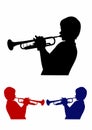 Three Shades of trumpeter