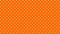 Three shades of yellow dots with orange background
