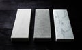Three Sharpening Stones For Kitchen Knives Royalty Free Stock Photo
