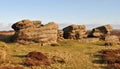 Three Ships Rocks in Derbyshire Royalty Free Stock Photo