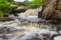 Three Shires Head waterfall in the Peak District, UK Royalty Free Stock Photo