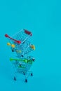 Three shopping cart