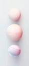 three silky and dreamy perfect pastel colors planets generative AI