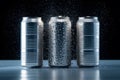Three silver cans, each with a distinct appearance, tell a unique story