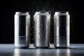 Three silver cans, each with a distinct appearance, tell a unique story