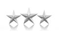 Three silver stars