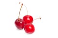 Three single cherries