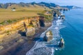 Three Sisters and the Elephant Rock in New Zealand Royalty Free Stock Photo