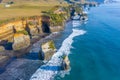 Three Sisters and the Elephant Rock in New Zealand Royalty Free Stock Photo