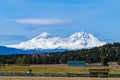 Three Sisters with lenticular cloud