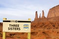 Three Sisters Monument - Monument Valley