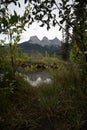 Three Sisters mountain in Kananaskis Country Royalty Free Stock Photo