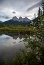 Three Sisters mountain in Kananaskis Country Royalty Free Stock Photo