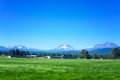 Three Sisters Mountains Royalty Free Stock Photo