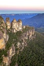 Three Sisters Rock Formation Blue Mountains Australia Royalty Free Stock Photo