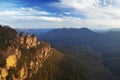 Three Sisters rock formation, Blue Mountains, Australia Royalty Free Stock Photo